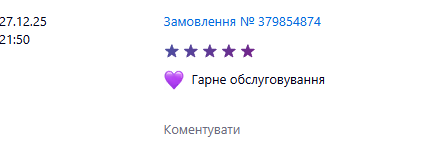 Замовлення № 379854874